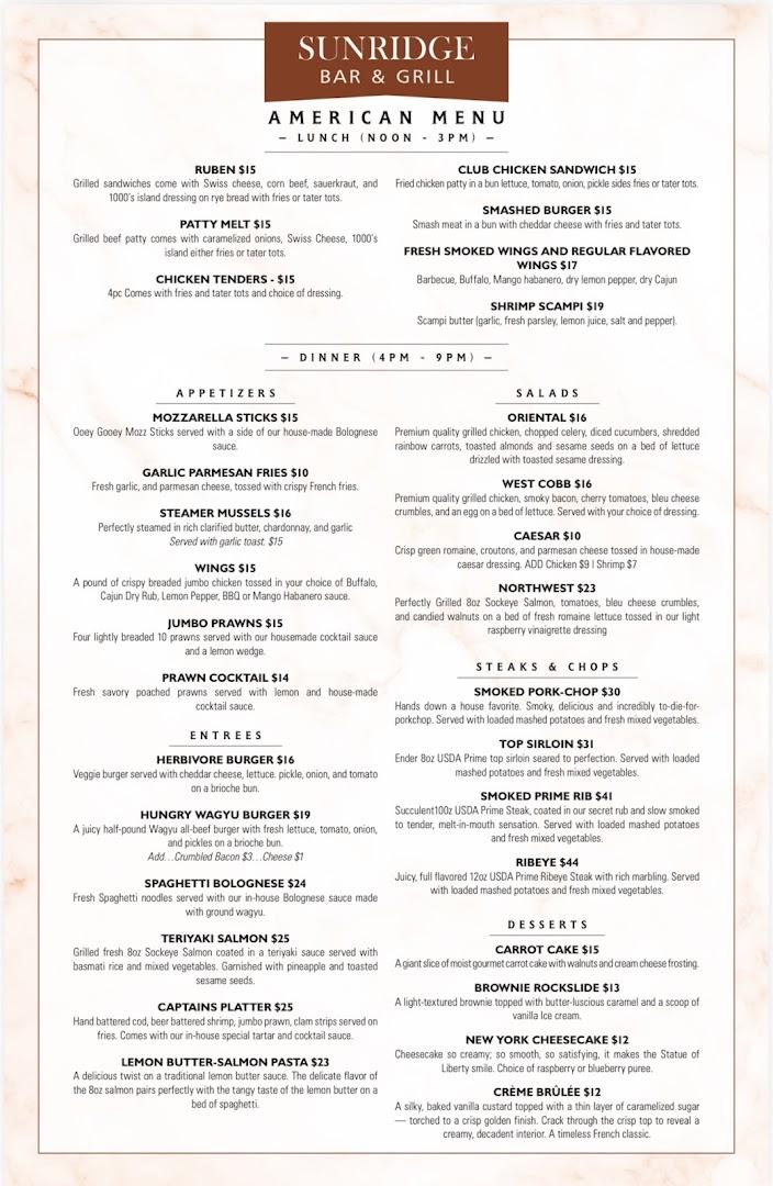 Sunridge Bar And Grill